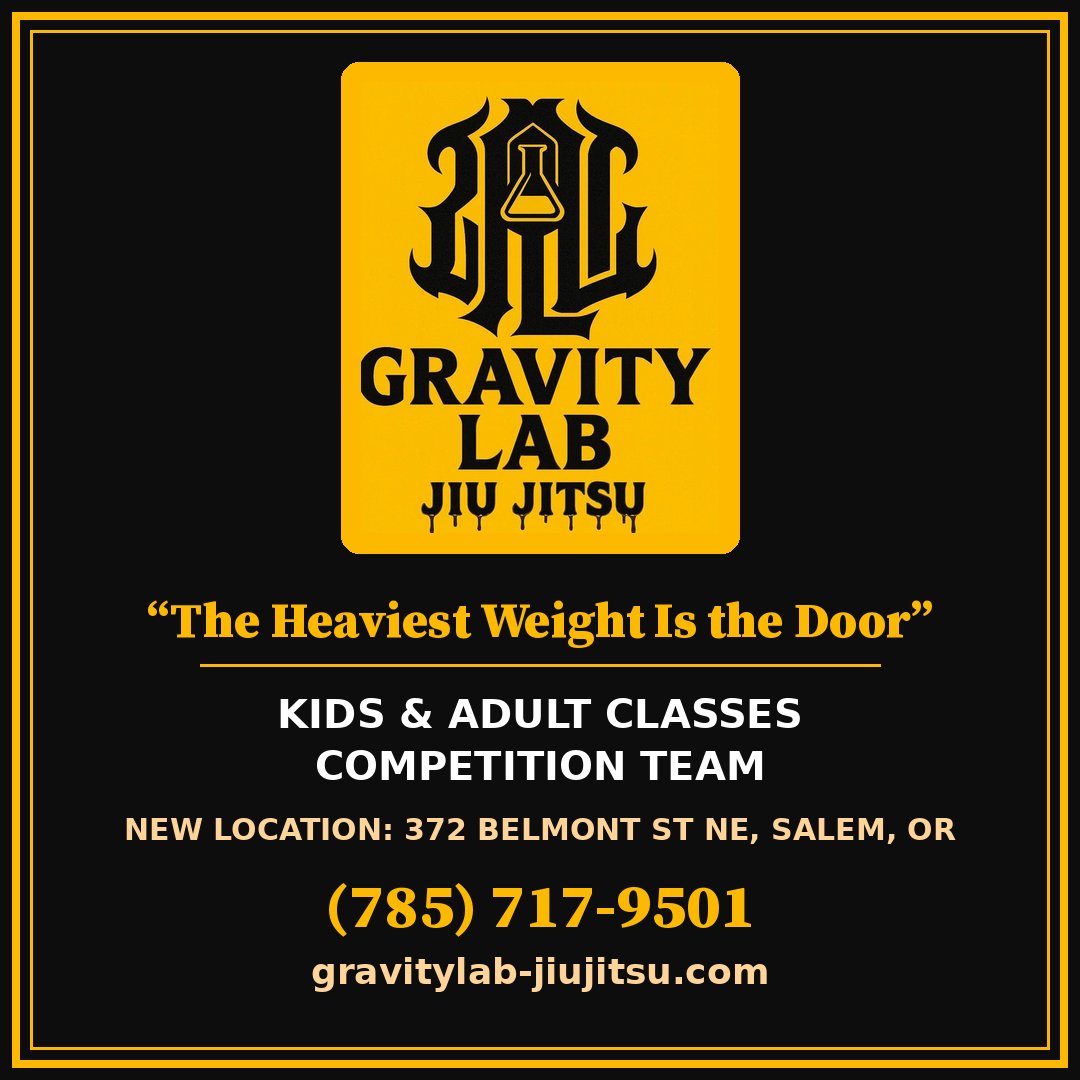 Gravity Lab Jiu Jitsu — Salem, Oregon. Kids and adult classes, competition team.