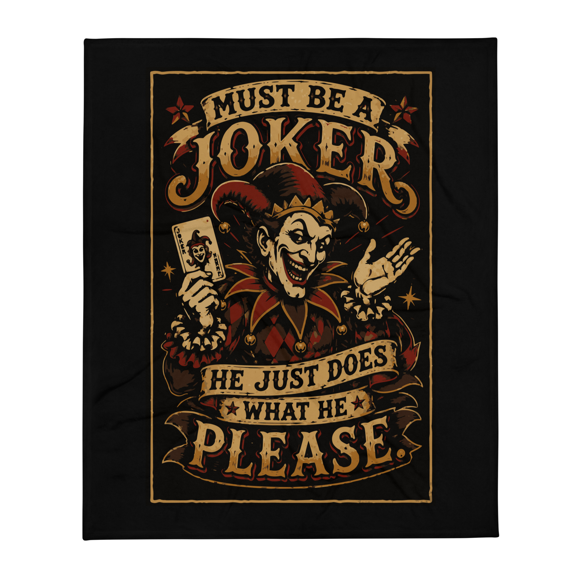 Must be a joker,Throw Blanket